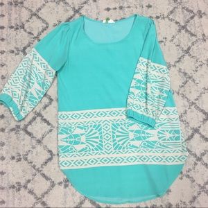 Peach Love small long tunic top